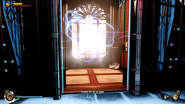 Her Loving Embrace - in an elevator opposite the security gate - Chapters 32-35 - Voxophones - BioShock: Infinite - Game Guide and Walkthrough