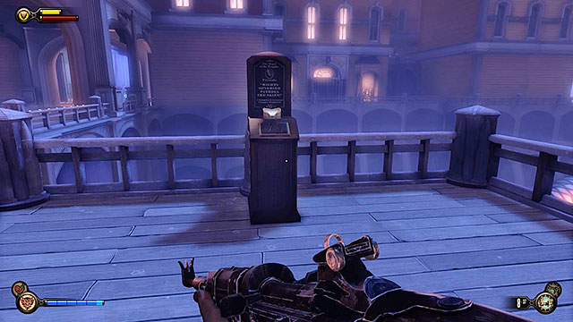 Soldiers Field - next to the Duke and Dimwit ice cream store in the upper promenade - Chapter 8 - Vantage points - BioShock: Infinite - Game Guide and Walkthrough