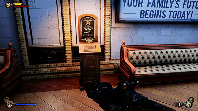 Worker Induction Center - in a corridor located to the left of the statue in the main room - Chapters 10-16 - Vantage points - BioShock: Infinite - Game Guide and Walkthrough
