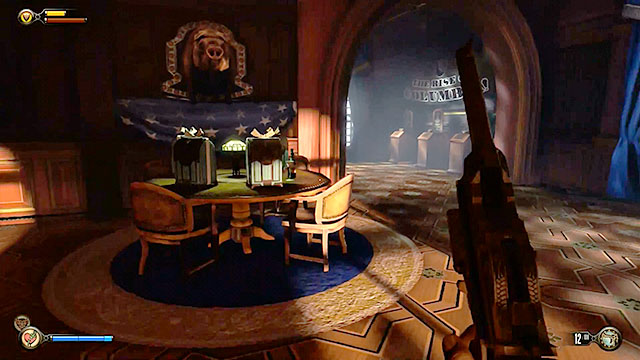 If youve acquired a special edition of the game (a pre-order or one of the collectors editions), then you will receive up to 10 additional gear elements and they can be found on the tables in the Blue Ribbon Restaurant visited at the beginning of chapter 4 - Introduction - Gear - BioShock: Infinite - Game Guide and Walkthrough