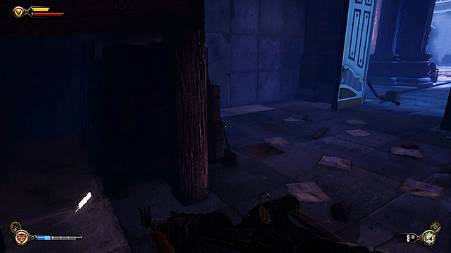 The Courtyard - in a dark corner of a small warehouse on the ground floor (you can explore it after the battle with Slates men) - Chapters 9-11 - Lockpicks - BioShock: Infinite - Game Guide and Walkthrough