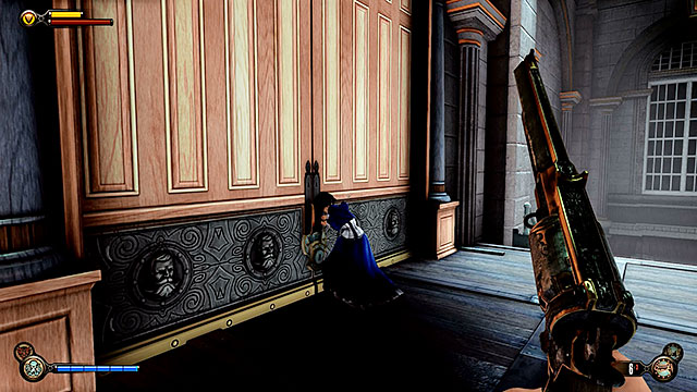 After youve won the battle in front of the Bank of the Prophet make your way to the left balcony - Safes and locked doors (chapters 29-37) - Lockpicks - BioShock: Infinite - Game Guide and Walkthrough