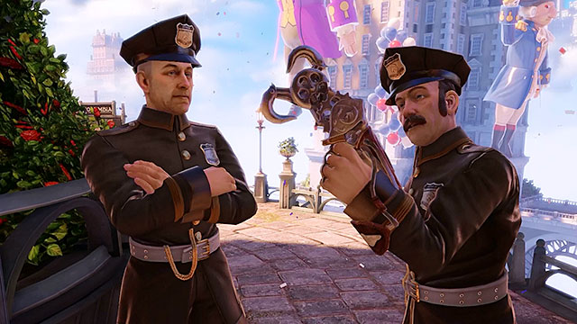 Policemen and Vox members are the most common and the weakest groups of enemies - Common enemies - Enemies - BioShock: Infinite - Game Guide and Walkthrough
