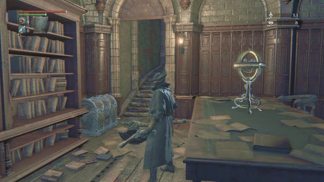 This is where you find the Blood Gem Workshop Tool . - How to repair and upgrade weapons? - FAQ - Bloodborne - Game Guide and Walkthrough