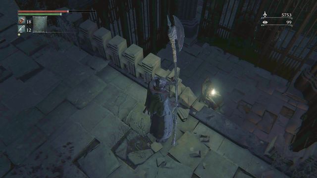 Near the body you will find the key you need. - How to unlock the door to Upper Cathedral Ward? - FAQ - Bloodborne - Game Guide and Walkthrough