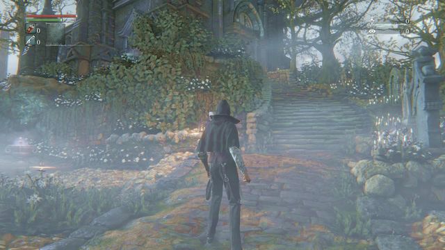 For the first time you visit Hunters Dream quickly after you start the game, when you die or light the lamp. - Hunters Dream - Bloodborne - Game Guide and Walkthrough