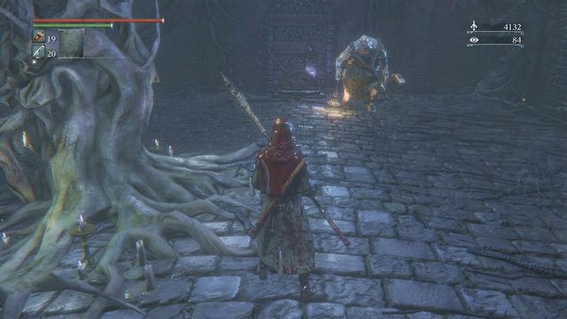 The lever for the boss arena door. - Chalice Dungeons - Bloodborne - Game Guide and Walkthrough
