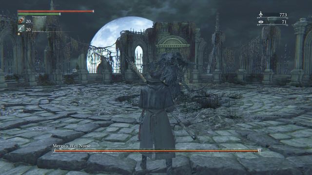 After you kill Mergos Wet Nurse, you can pick up One Third of Umbilical Cord. - Umbilical Cord fragments - Bloodborne - Game Guide and Walkthrough