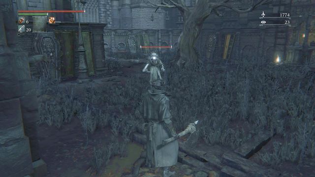 A single enemy will stand on your way to Iosefkas Clinic. - Central Yharnam - Walkthrough - Bloodborne - Game Guide and Walkthrough