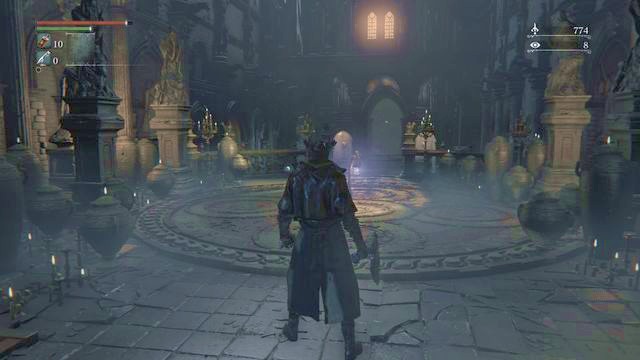 From the Tomb of Oedon chapel you may go straight forward or turn left. - Cathedral Ward - Walkthrough - Bloodborne - Game Guide and Walkthrough