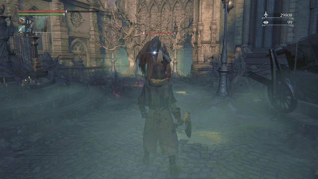 After you are killed by the opponent shown In the screenshot, unusually you wake up in a different location. - Cathedral Ward - Walkthrough - Bloodborne - Game Guide and Walkthrough