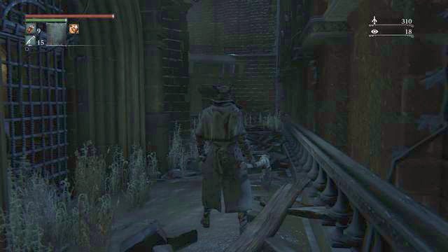 In the next part you will unlock the shortcut (the grilles in the left part). - Old Yharnam - Walkthrough - Bloodborne - Game Guide and Walkthrough