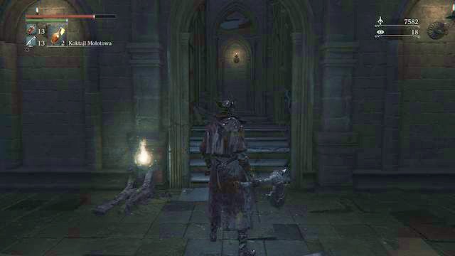 On the top of the stairs you will find the grills which you may unlock to open quite a big shortcut. - Old Yharnam - Walkthrough - Bloodborne - Game Guide and Walkthrough