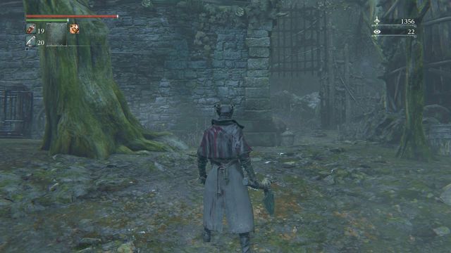 You can open the gate by going past the building from the left, between the dog cages. - Forbidden Woods - Walkthrough - Bloodborne - Game Guide and Walkthrough