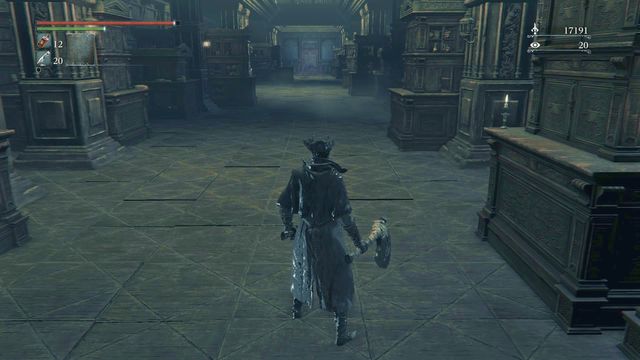 The door at the end of the corridor lead to another location. - Lecture Building - Walkthrough - Bloodborne - Game Guide and Walkthrough