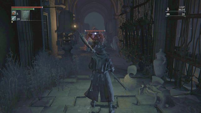 Inside you will be attacked by two enemies. - Yahargul, Unseen Village - Walkthrough - Bloodborne - Game Guide and Walkthrough