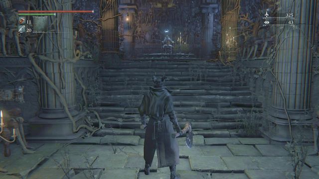 Touching the mummy transports you to a new location. - Yahargul, Unseen Village - Yahargul Chapel - Walkthrough - Bloodborne - Game Guide and Walkthrough