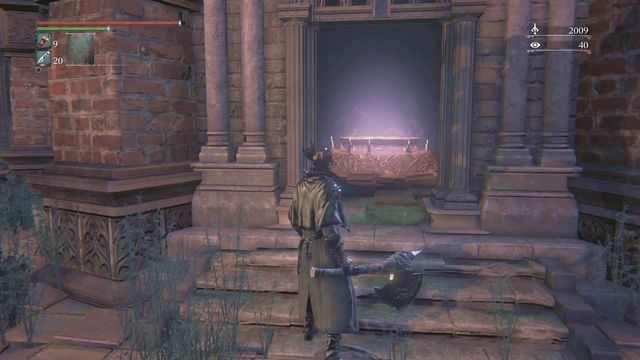 Entering the bowl will move you to another place. - Yahargul, Unseen Village - Yahargul Chapel - Walkthrough - Bloodborne - Game Guide and Walkthrough