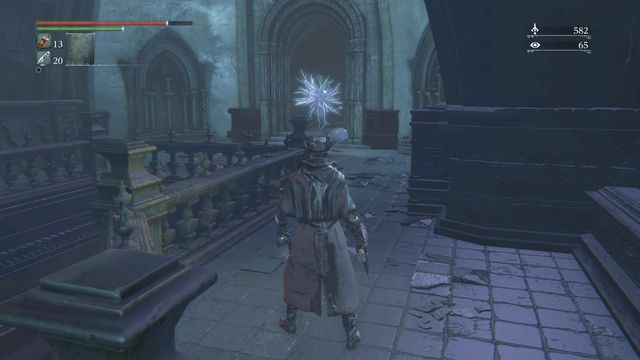 Only two enemies stand on the way to the elevator. - Upper Cathedral Ward - Walkthrough - Bloodborne - Game Guide and Walkthrough