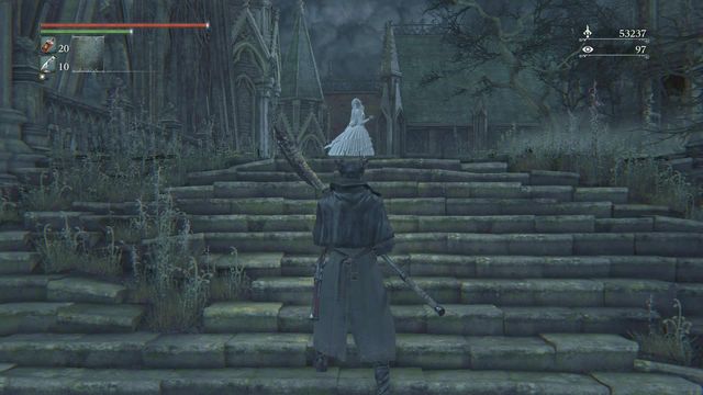 Behind the phantom you will find elevator and a chest, road to the right leads to another elevator, this time to the boss. - Nightmare of Mensis - Walkthrough - Bloodborne - Game Guide and Walkthrough