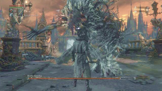 A swing signalizes the incoming strike. - Cleric Beast - Boss Fights - Bloodborne - Game Guide and Walkthrough