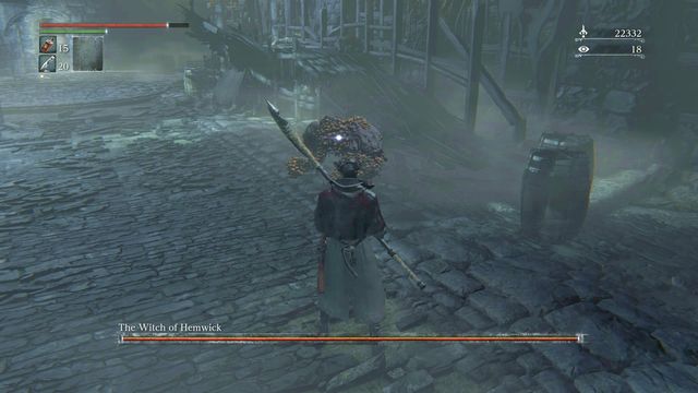 You can attack the Witch of Hemwick from behind. - Witch of Hemwick - Boss Fights - Bloodborne - Game Guide and Walkthrough