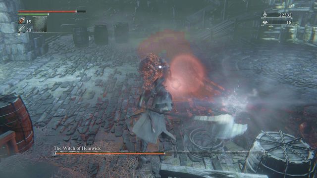 The Witch disappears after every hit so try to strike as strongly as you can. - Witch of Hemwick - Boss Fights - Bloodborne - Game Guide and Walkthrough