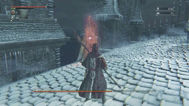 A moment when you can attack enemy for a while - after short time explosion occurs and the second phase starts. - Martyr Logarius - Boss Fights - Bloodborne - Game Guide and Walkthrough