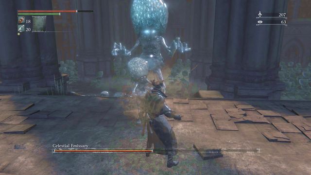 After growing, boss gains some new attacks. - Celestial Emissary - Boss Fights - Bloodborne - Game Guide and Walkthrough