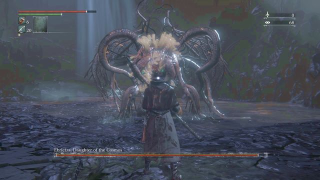 Ebrietas has many strong attacks but her back is not well protected. - Ebrietas, Daughter of the Cosmos - Boss Fights - Bloodborne - Game Guide and Walkthrough