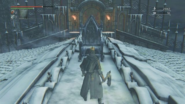 Put the crown o and approach the throne. - Alfred - Side quests - Bloodborne - Game Guide and Walkthrough