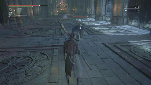 The fight with the hunter in the Grand Cathedral is very demanding. - Eileen - Side quests - Bloodborne - Game Guide and Walkthrough