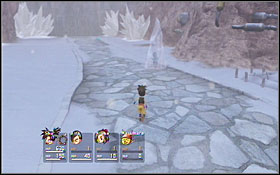 HINT: Tension meter loads up when you take or deal damage - Noluta Village - Disc 3 - Blue Dragon - Game Guide and Walkthrough