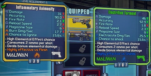 Additionally, some weapon cause bonus damage elemental damage - Weapons - General hints - Borderlands 2 - Game Guide and Walkthrough