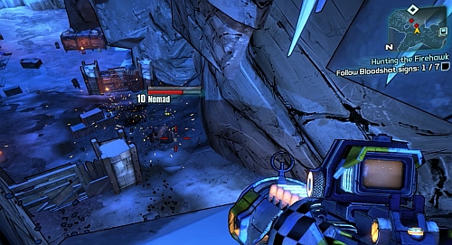 Head onwards a bit and afterwards turn right - Hunting the Firehawk - Main missions - Borderlands 2 - Game Guide and Walkthrough