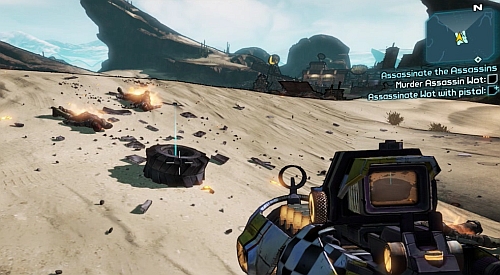 You will now have to drive around the area and destroy Bandit vehicles - A Dam Fine Rescue - p. 1 - Main missions - Borderlands 2 - Game Guide and Walkthrough