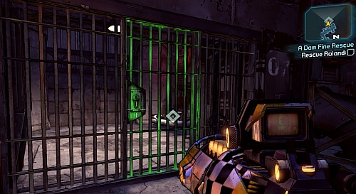 At the end of the path you will find a cell in which Roland is being held - A Dam Fine Rescue - p. 2 - Main missions - Borderlands 2 - Game Guide and Walkthrough