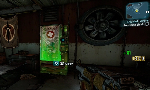 Take the Fuse (screenshot) and return to the western camp [2] - Shielded Favors - Southern Shelf - Borderlands 2 - Game Guide and Walkthrough