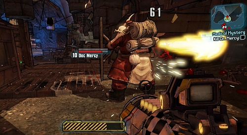 Zed [1] will ask you to find the source of the strange wounds - Medical Mystery - Sanctuary - Borderlands 2 - Game Guide and Walkthrough