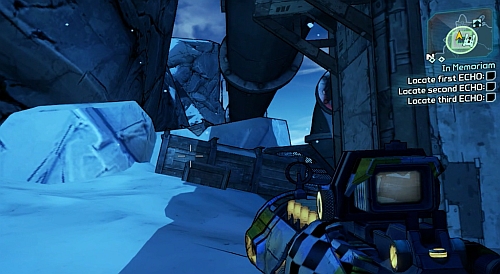 Another ECHO Recorder can be found in the southern part of the map [5] - In Memoriam - Sanctuary - Borderlands 2 - Game Guide and Walkthrough