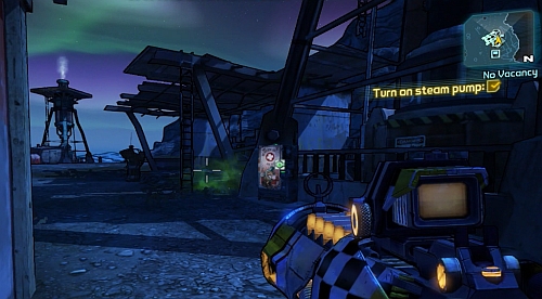 Place the parts in the marked spots - No Vacancy - Three Horns Valley - Borderlands 2 - Game Guide and Walkthrough