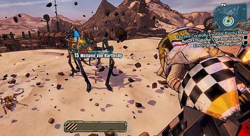 Tina [1] will ask you for help in preparing a party - You Are Cordially Invited: Party Prep - Tundra Express - Borderlands 2 - Game Guide and Walkthrough