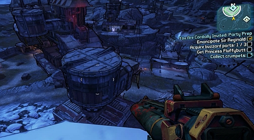After the fight, approach the nest and take Sir Reginald - You Are Cordially Invited: Party Prep - Tundra Express - Borderlands 2 - Game Guide and Walkthrough