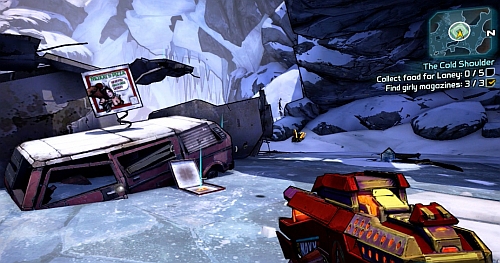 Your next objective is finding five Pizza pieces - The Cold Shoulder - Sanctuary part 2 - Borderlands 2 - Game Guide and Walkthrough