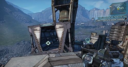 From the roof, head to the container (screenshot) where you should find the Power Supply - The Overlooked: Medicine Man - Sanctuary part 2 - Borderlands 2 - Game Guide and Walkthrough