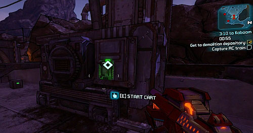 Use the Bounty Board [1] to receive this mission and head to the refinery [3] - 3:10 to Kaboom - Lynchwood - Borderlands 2 - Game Guide and Walkthrough