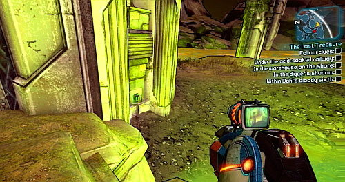 After collecting enough Clues, return to Fast Travel and travel to Caustic Caverns - The Lost Treasure - Sawtooth Cauldron - Borderlands 2 - Game Guide and Walkthrough