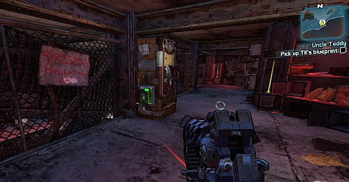 Below, start searching all the lockers and boxes - Uncle Teddy - Arid Nexus Badlands - Borderlands 2 - Game Guide and Walkthrough