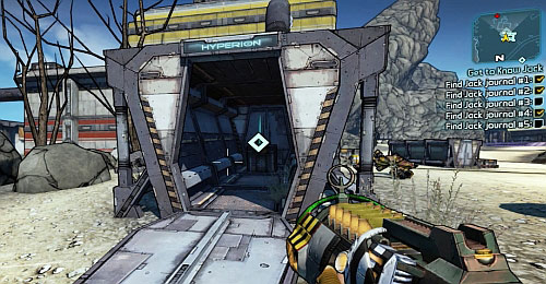 Journal 3 can be found inside the container shown in the screenshot [5] - Get to Know Jack - Arid Nexus Badlands - Borderlands 2 - Game Guide and Walkthrough
