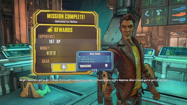 After you have dealt with everyone, approach Jack, revive him and report on the completion of the mission - Welcome To Helios - Main missions - Borderlands: The Pre-Sequel! - Game Guide and Walkthrough